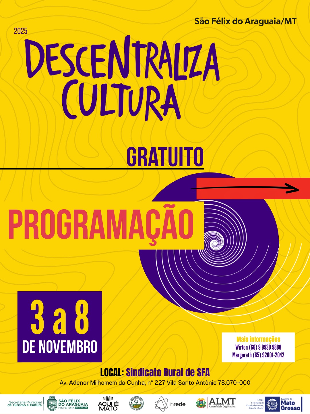 Descentraliza Cultura chega a São Félix do Araguaia com oficinas e mentorias gratuitas para empreendedores criativos